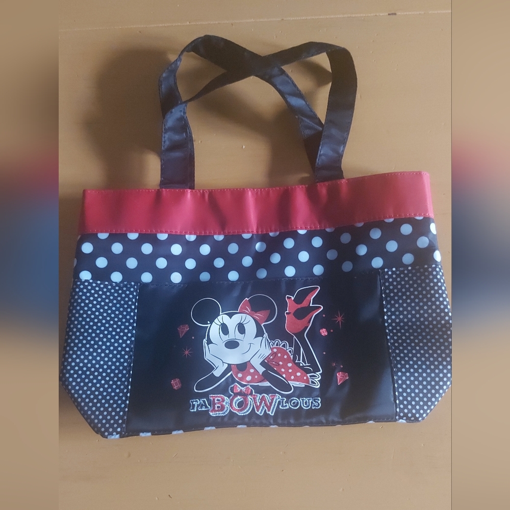 **3 Listings $30**   Disney Minnie Mouse Polka Dot Tote - Red, Black, and White